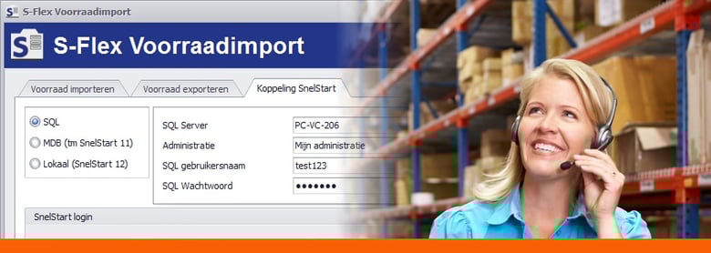 Voorraad tellen met S-FlexVvoorraadimport