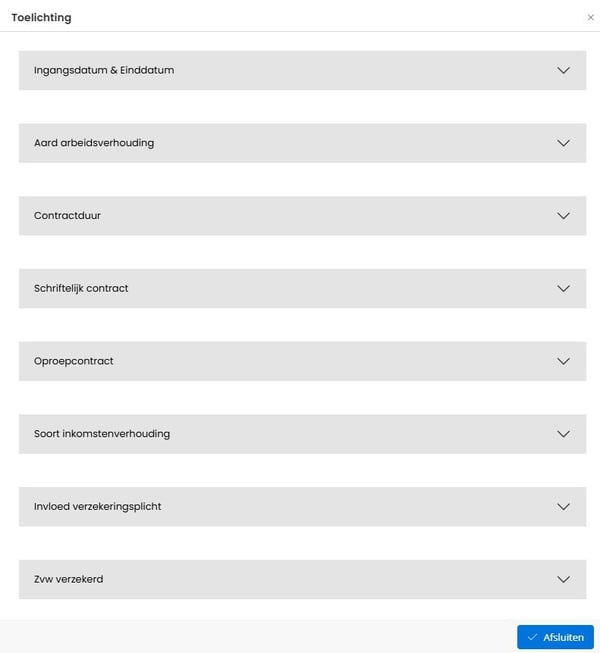 Toelichtingen in Snelstart Salaris